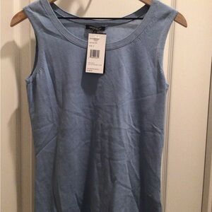 Lafayette 148 New York Light Blue Tank Top